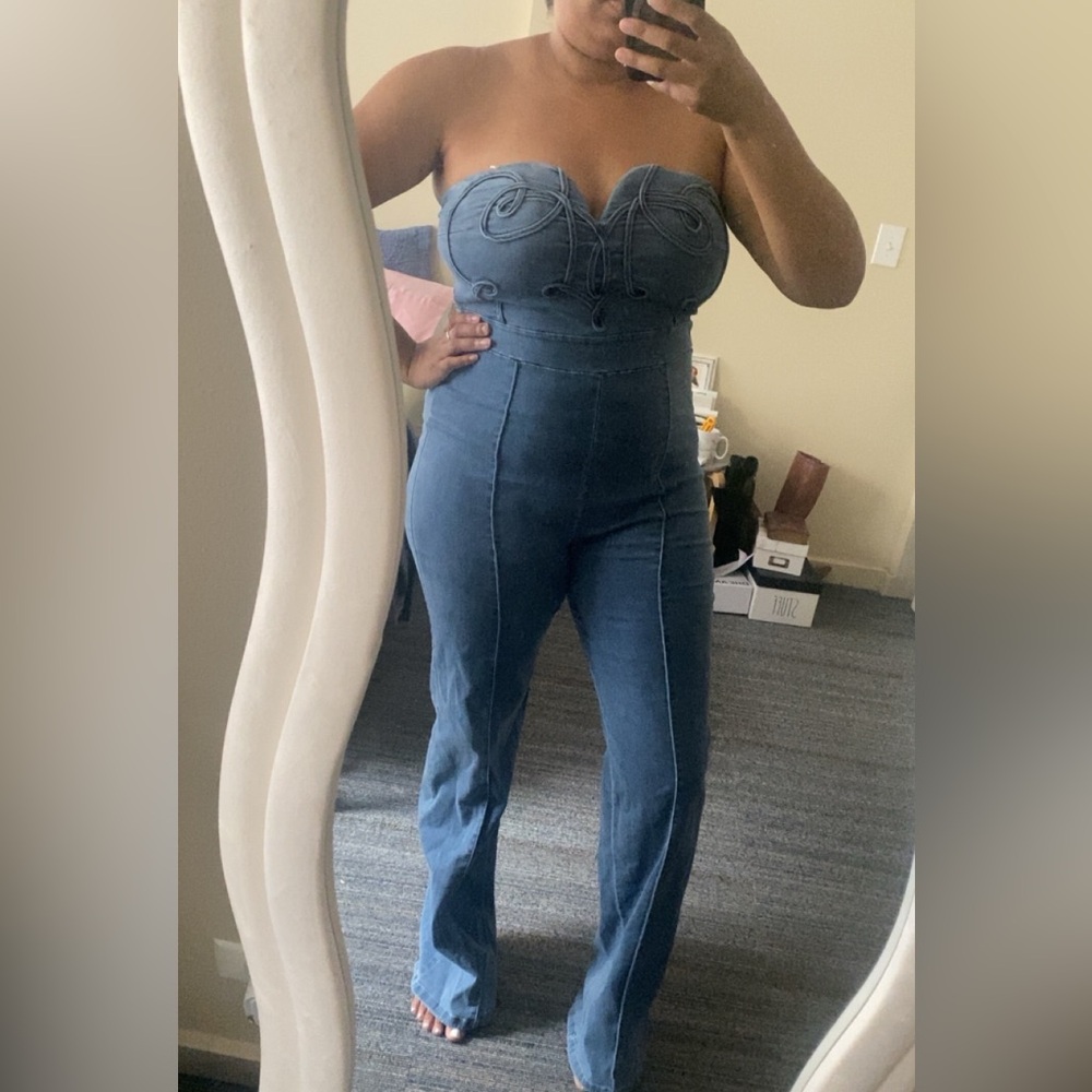 Stylish Blue Denim Jumpsuit